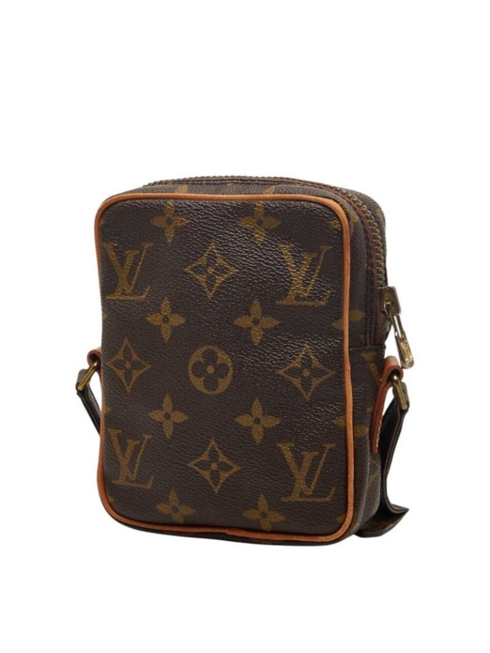 Louis Vuitton Monogram Mini Danube Crossbody Shoulder Bag Brown Leather - Picture 2 of 8